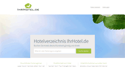 Desktop Screenshot of ihrhotel.de