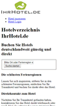 Mobile Screenshot of ihrhotel.de