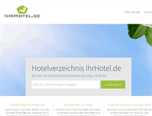 Tablet Screenshot of ihrhotel.de